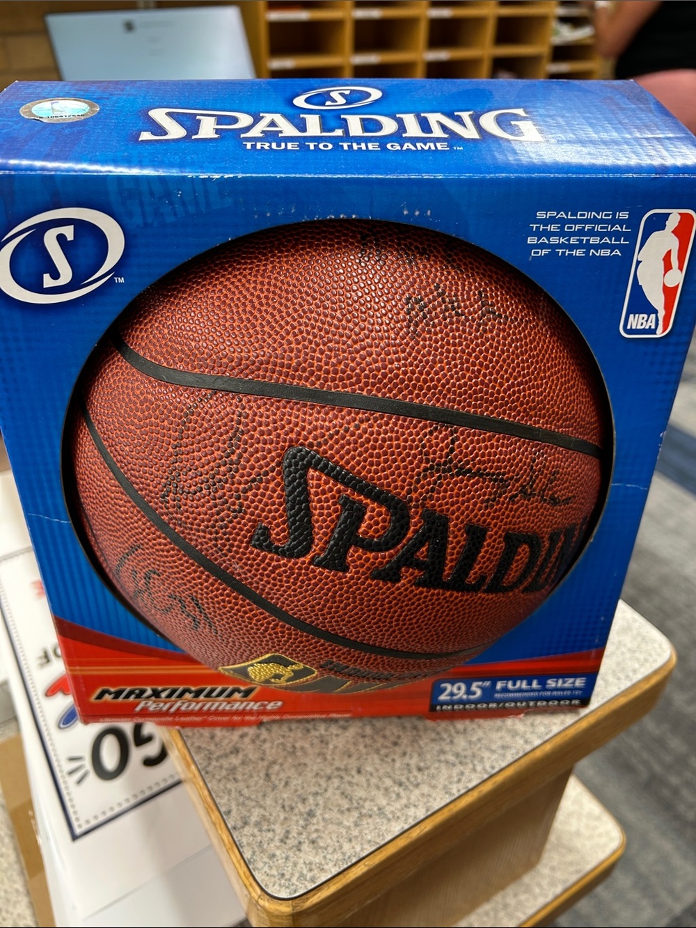 NBA Ball signed by Jazz players